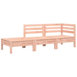 Canapé de jardin avec coussins et repose-pied 2 places 