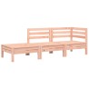 Canapé de jardin avec coussins et repose-pied 2 places 