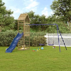 Aire de jeux d'extérieur bois de pin imprégné 