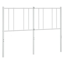 Tête de lit métal blanc 135 cm 
