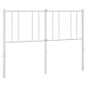 Tête de lit métal blanc 135 cm 