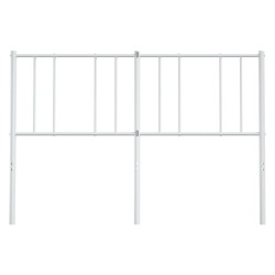 Tête de lit métal blanc 135 cm 