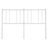 Tête de lit métal blanc 135 cm 