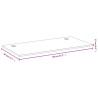 Dessus de bureau 80x40x1,5 cm bambou 