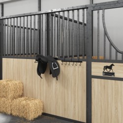 Porte-bride avec 9 crochets tournants noir acier 