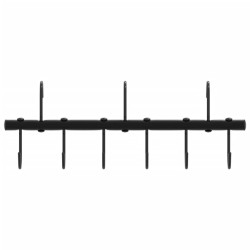 Porte-bride avec 9 crochets tournants noir acier 