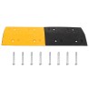 Ralentisseurs 5 pcs Jaune et noir 97x32,5x4 cm Caoutchouc 