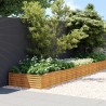 Lit surélevé de jardin 1150x100x36 cm acier corten 