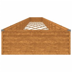 Lit surélevé de jardin 1150x100x36 cm acier corten 