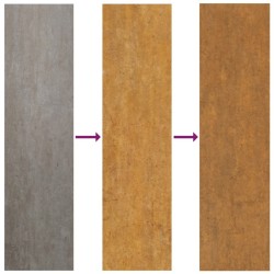 Lit surélevé de jardin 1150x100x36 cm acier corten 
