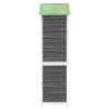 Abri à outils de jardin gris 120x53,5x170 cm bois massif pin 