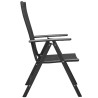 Ensemble à manger de jardin 3 pcs noir et marron 