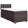 Sommier à lattes de lit avec matelas Marron foncé 90x190 cm 
