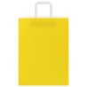 Sacs en papier 50 pcs avec poignées jaune 26x12x35 cm 