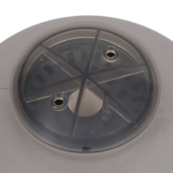 Filtre à sable pour piscine avec vanne à 6 voies Gris 