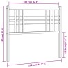 Tête de lit métal blanc 100 cm 