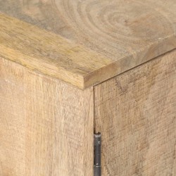 Meuble TV 160x30x45 cm Bois massif de manguier 