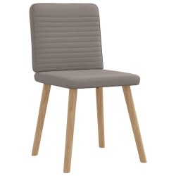 Chaises à manger lot de 6 taupe tissu 