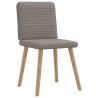 Chaises à manger lot de 6 taupe tissu 