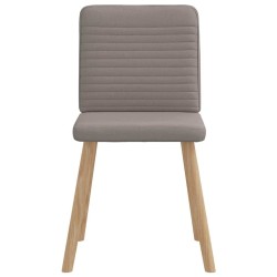 Chaises à manger lot de 6 taupe tissu 