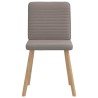 Chaises à manger lot de 6 taupe tissu 