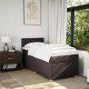 Sommier à lattes de lit avec matelas Marron foncé 90x200 cm 