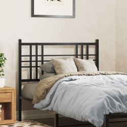 Tête de lit métal noir 107 cm 