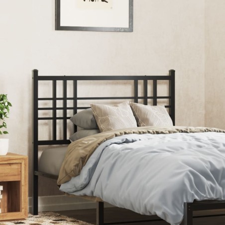 Tête de lit métal noir 107 cm 