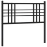 Tête de lit métal noir 107 cm 