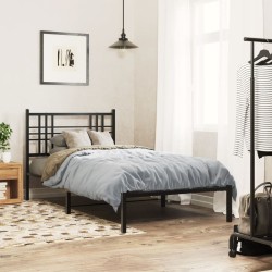 Tête de lit métal noir 107 cm 