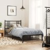Tête de lit métal noir 107 cm 