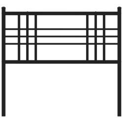 Tête de lit métal noir 107 cm 