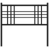 Tête de lit métal noir 107 cm 