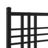 Tête de lit métal noir 107 cm 