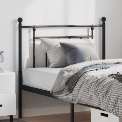 Tête de lit métal noir 100 cm 