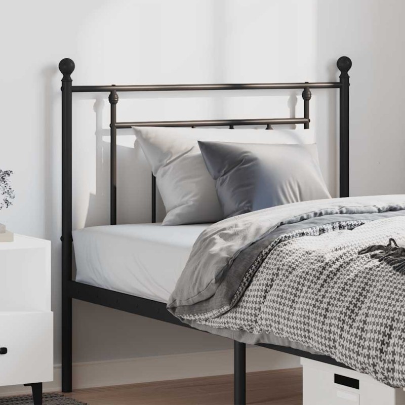 Tête de lit métal noir 100 cm Tête de lit métal noir 100 cm