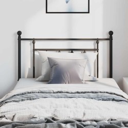 Tête de lit métal noir 100 cm 