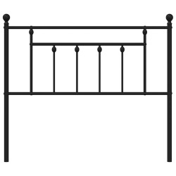 Tête de lit métal noir 100 cm 