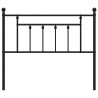Tête de lit métal noir 100 cm 