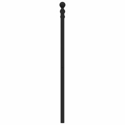Tête de lit métal noir 100 cm 