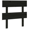 Tête de lit Noir 78,5x3x81 cm Bois massif de pin 