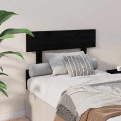Tête de lit Noir 78,5x3x81 cm Bois massif de pin 