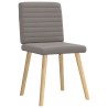 Chaises à manger lot de 6 taupe tissu 