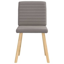 Chaises à manger lot de 6 taupe tissu 