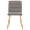 Chaises à manger lot de 6 taupe tissu 