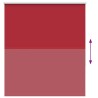 Store enrouleur occultant rouge largeur du tissu 131,6 cm 