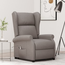 Fauteuil Taupe Tissu 