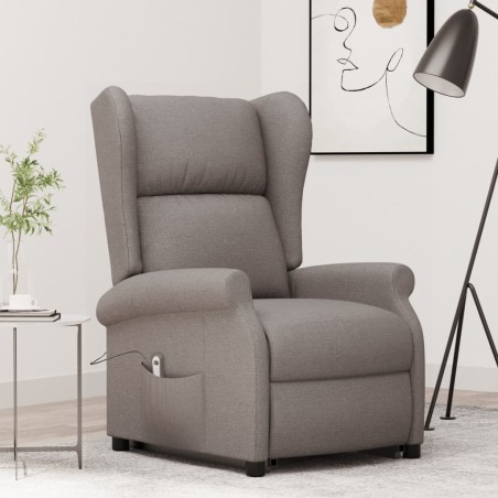 Fauteuil Taupe Tissu 