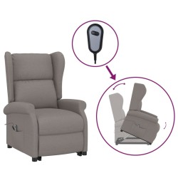 Fauteuil Taupe Tissu 