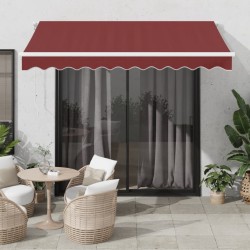 Auvent rétractable automatique bordeaux 300x250 cm 